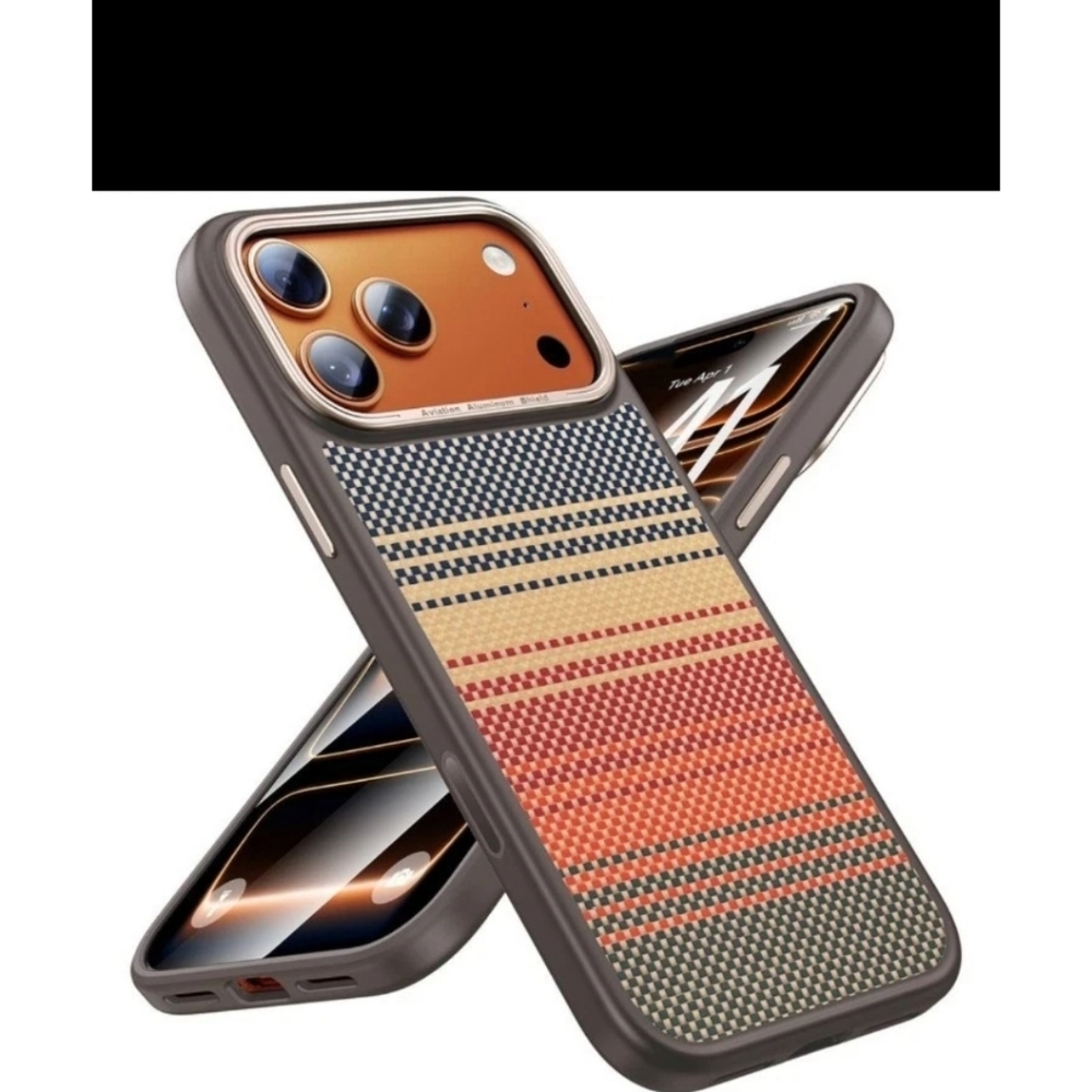 Aramid Carbon Fiber Magsafe Case Fo iPhone 17 Pro Air Woven Ultra Thin Cover